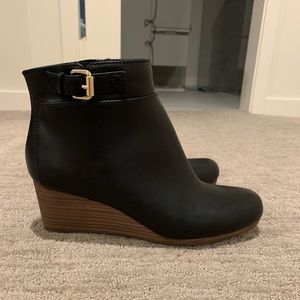 Black Bootie Wedges - Never Worn - Size 8